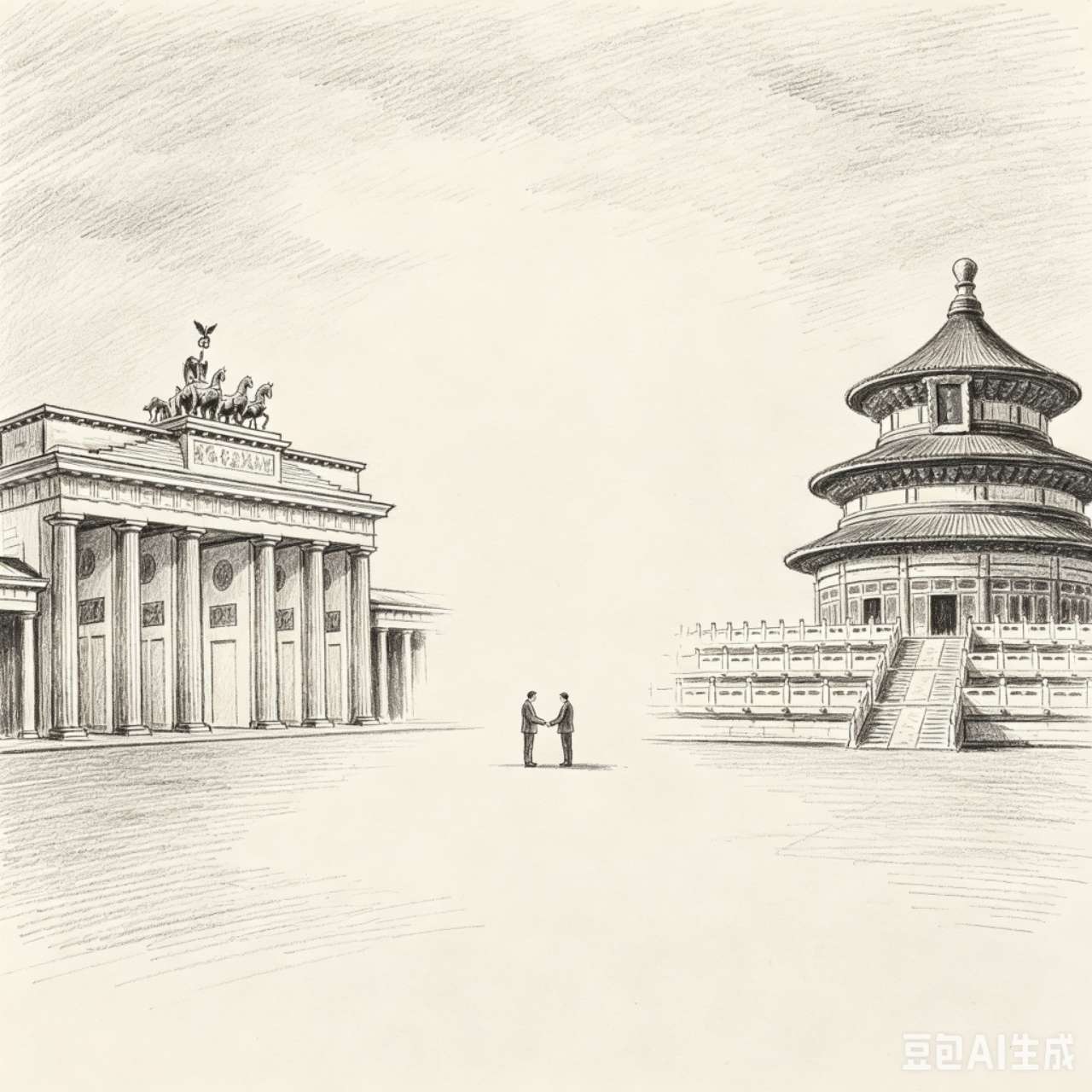 Europe–China collaboration illustration